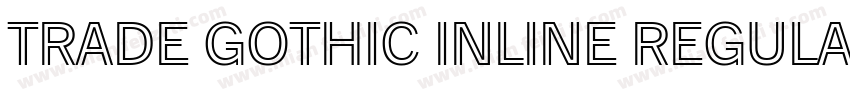 Trade Gothic Inline Regular font字体转换